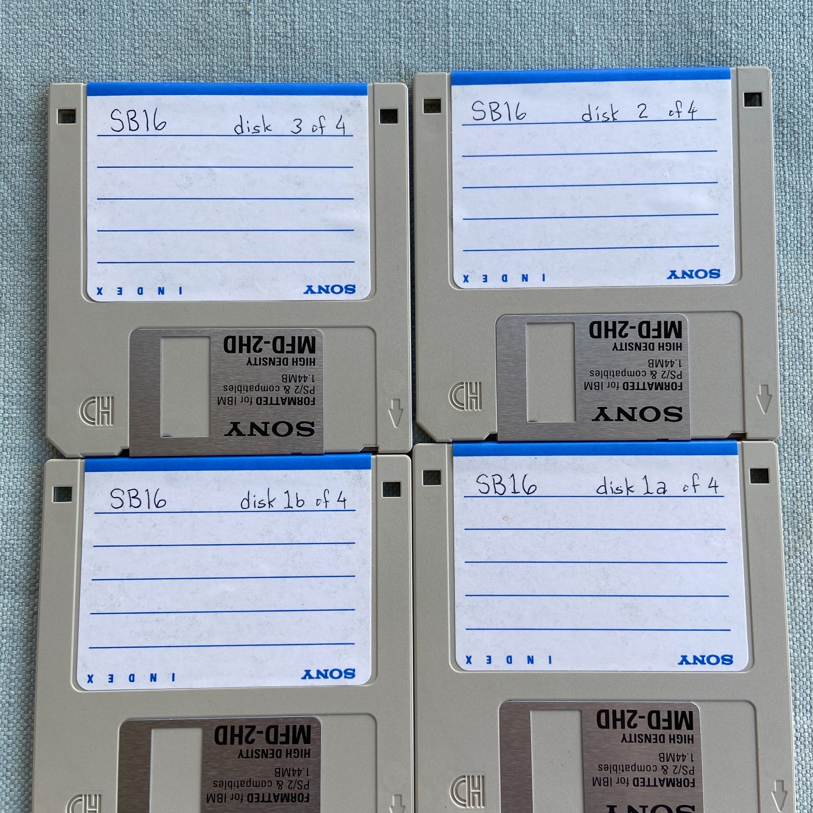 Vintage Computer Drivers Lot Audio Sound Blaster Install Diagnostics Book 3.5” F