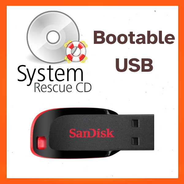 SystemRescue Bootable USB – File Recovery, Disk Repair & Data Rescue (UEFI)