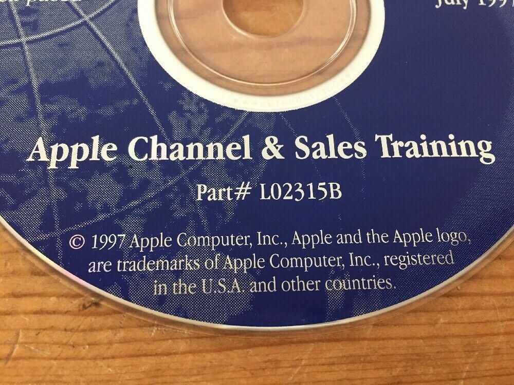 Set of 2 1997 Macintosh Mac OS 8 Fundamental Sales Marketing Training Tools CDs
