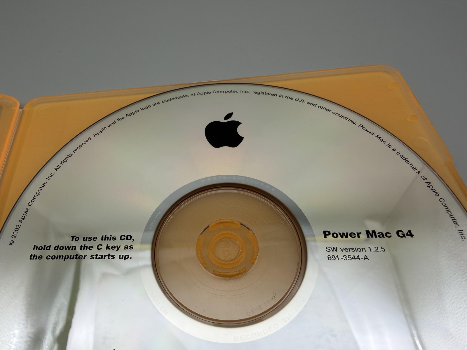 Apple Hardware Test CD Power Mac G4 SW 1.2.5 691-3544-A Diagnostic Utility