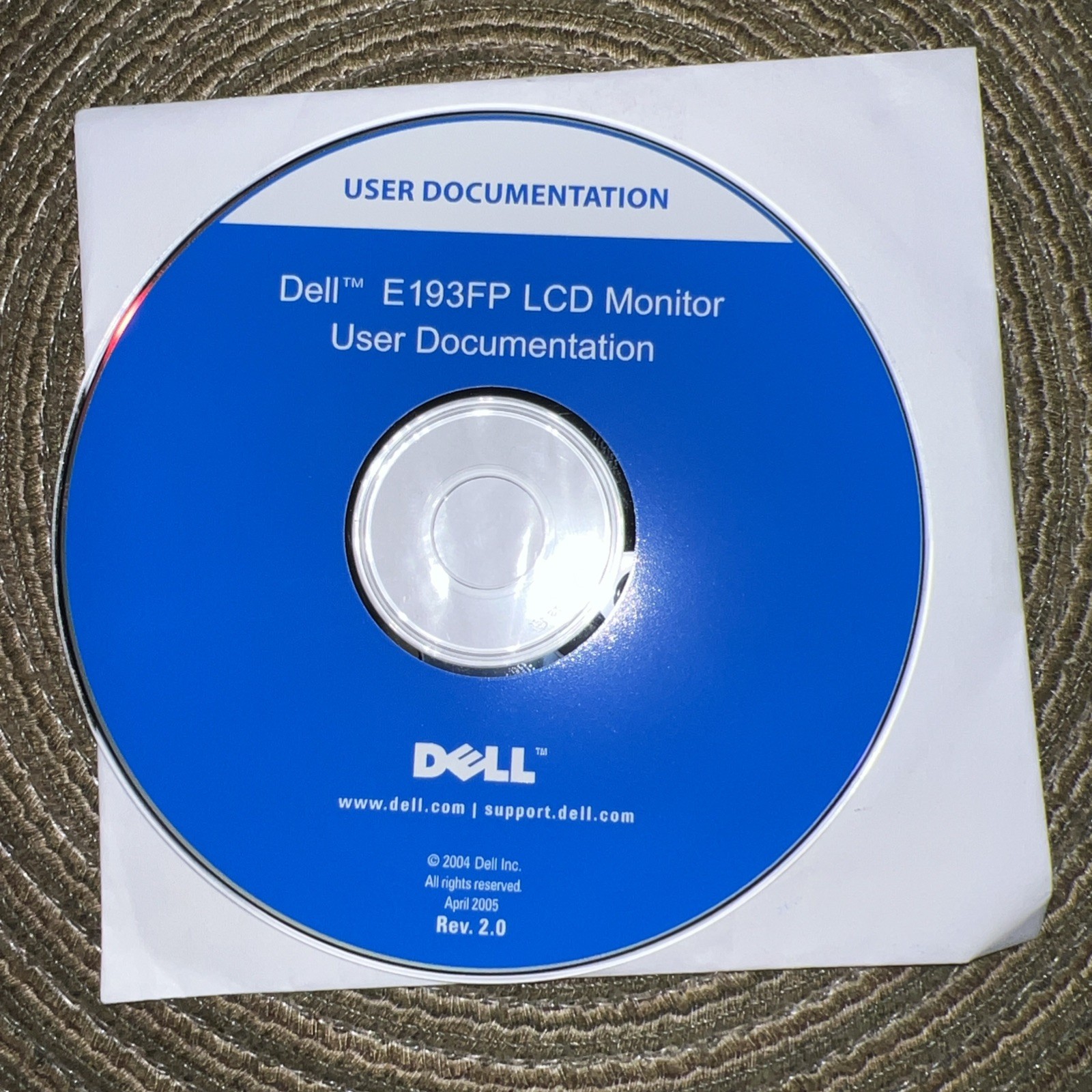Drivers and User Documentation for Dell E193FP LCD Monitor DISK ONLY FREE SHIP