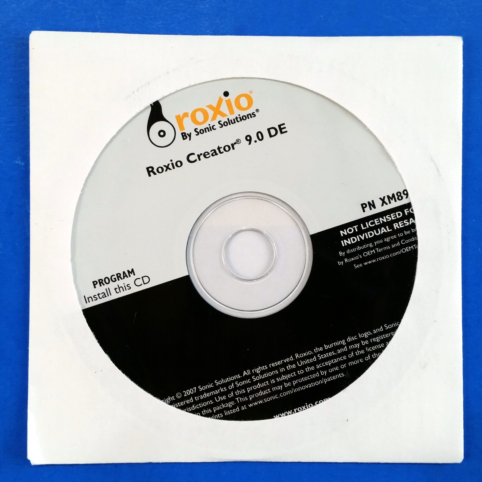 Dell OEM Software Lot Roxio Creator 9.0 DE PowerDVD WinDVD Re-installation Discs