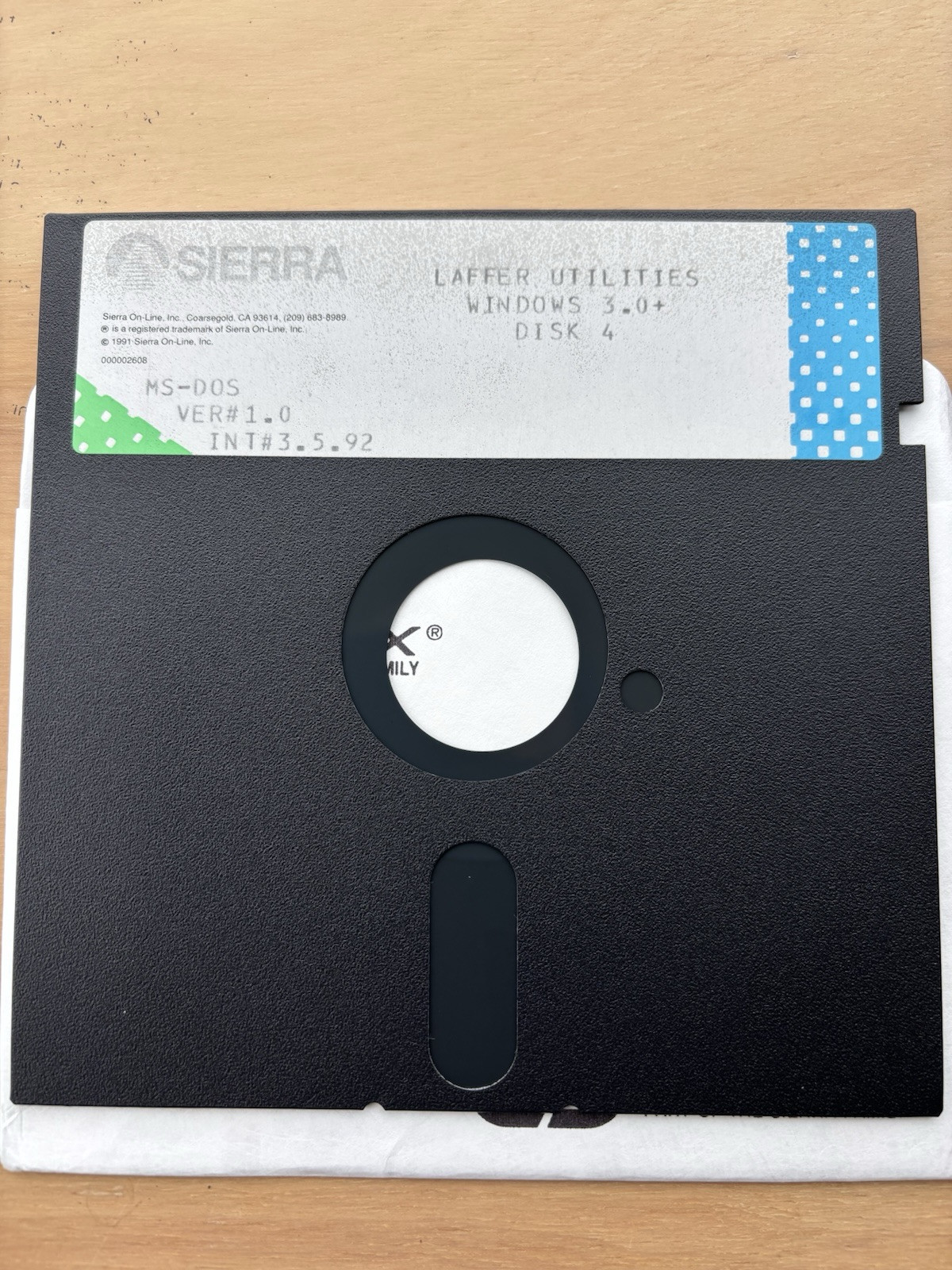 Sierra/Dynamix’s Laffer Utilities ~ 4 disk set ~ 5 1/4 floppy disks ~ 1981