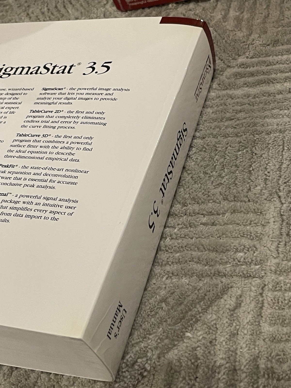 SYSTAT Sigmastat 3.5 Advisory Statistics for Microsoft Windows XP, 2000, NT 4.0