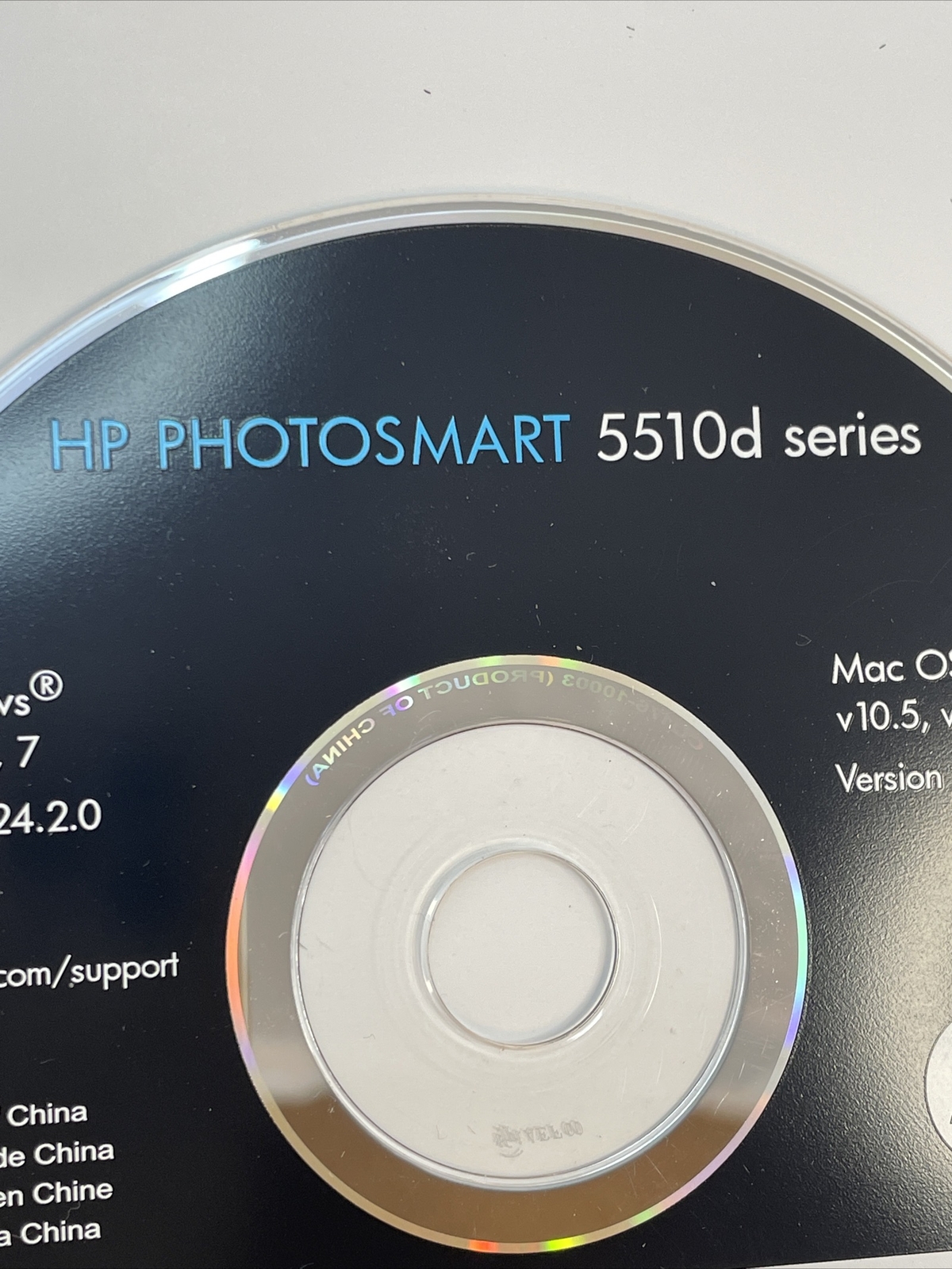 HP Photosmart D1500d Series Windows/Mac Install Disc Ver 24.20