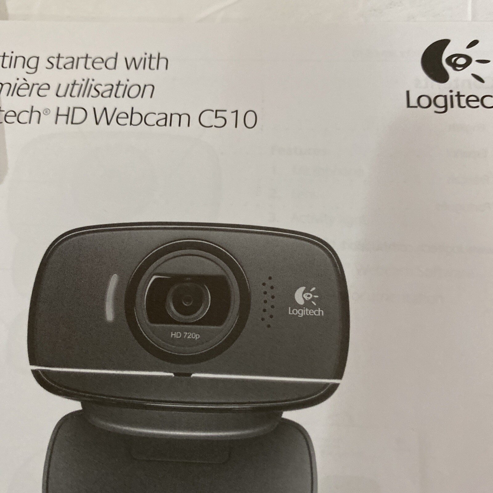 Logitech Webcam Software V2.0 Install Disk and book