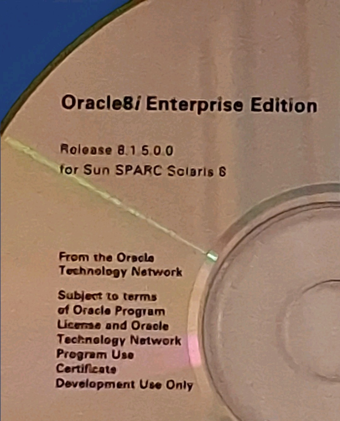 Oracle8i Enterprise Edition Release 8.1.5.0.0 Sun SPARC Solaris 8 / SPARC