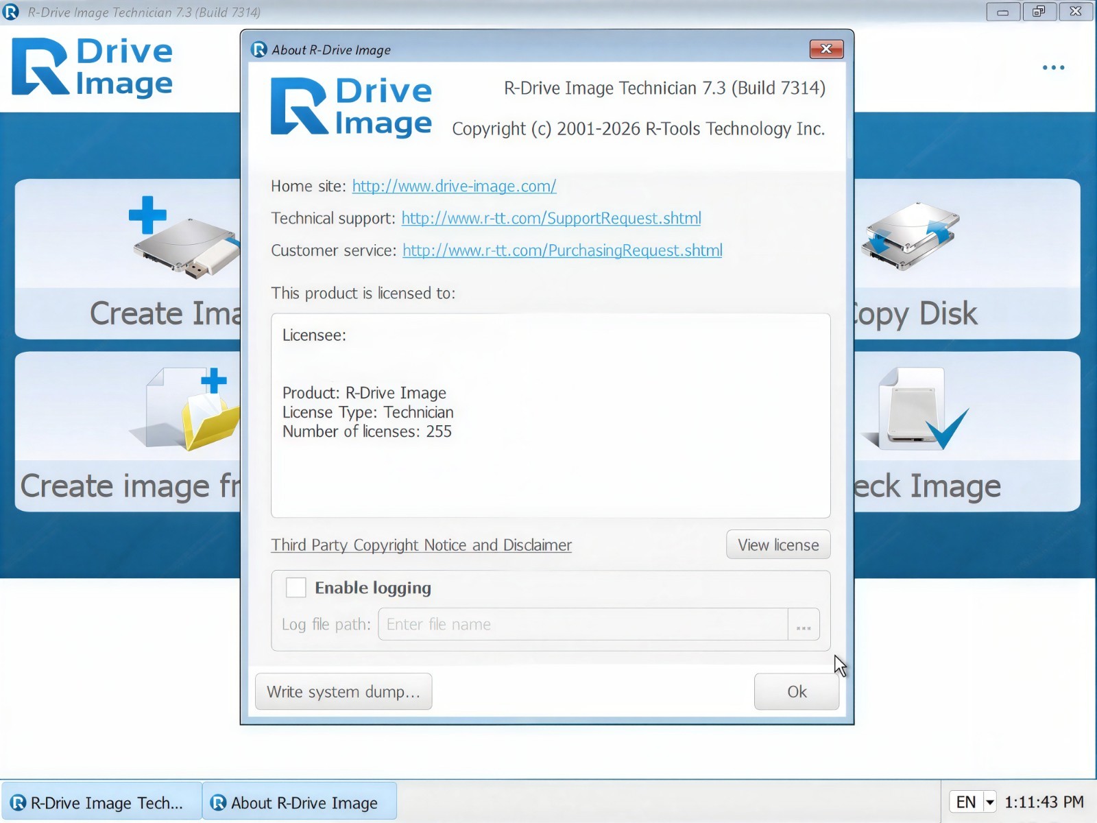 R-Tools R-Drive Image Technician Edition Bootable DVD/USB
