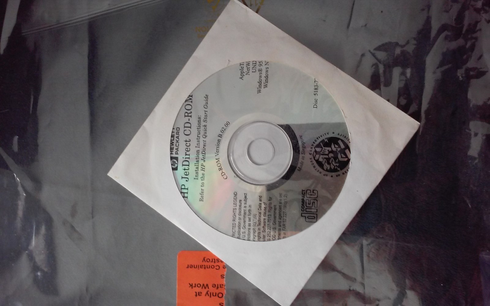 • Hp Jetdirect w/Jet admin ver 5183-7776