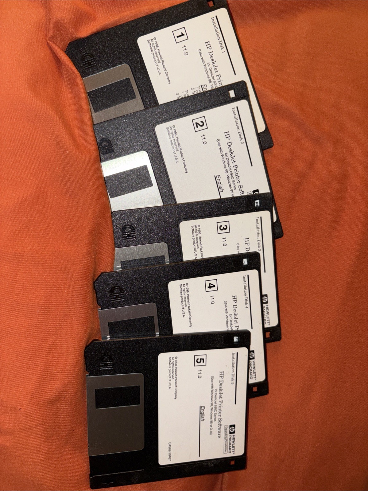 Hewlett Packard HP Deskjet Printer Software 690C Series 3.5” Floppy Disks