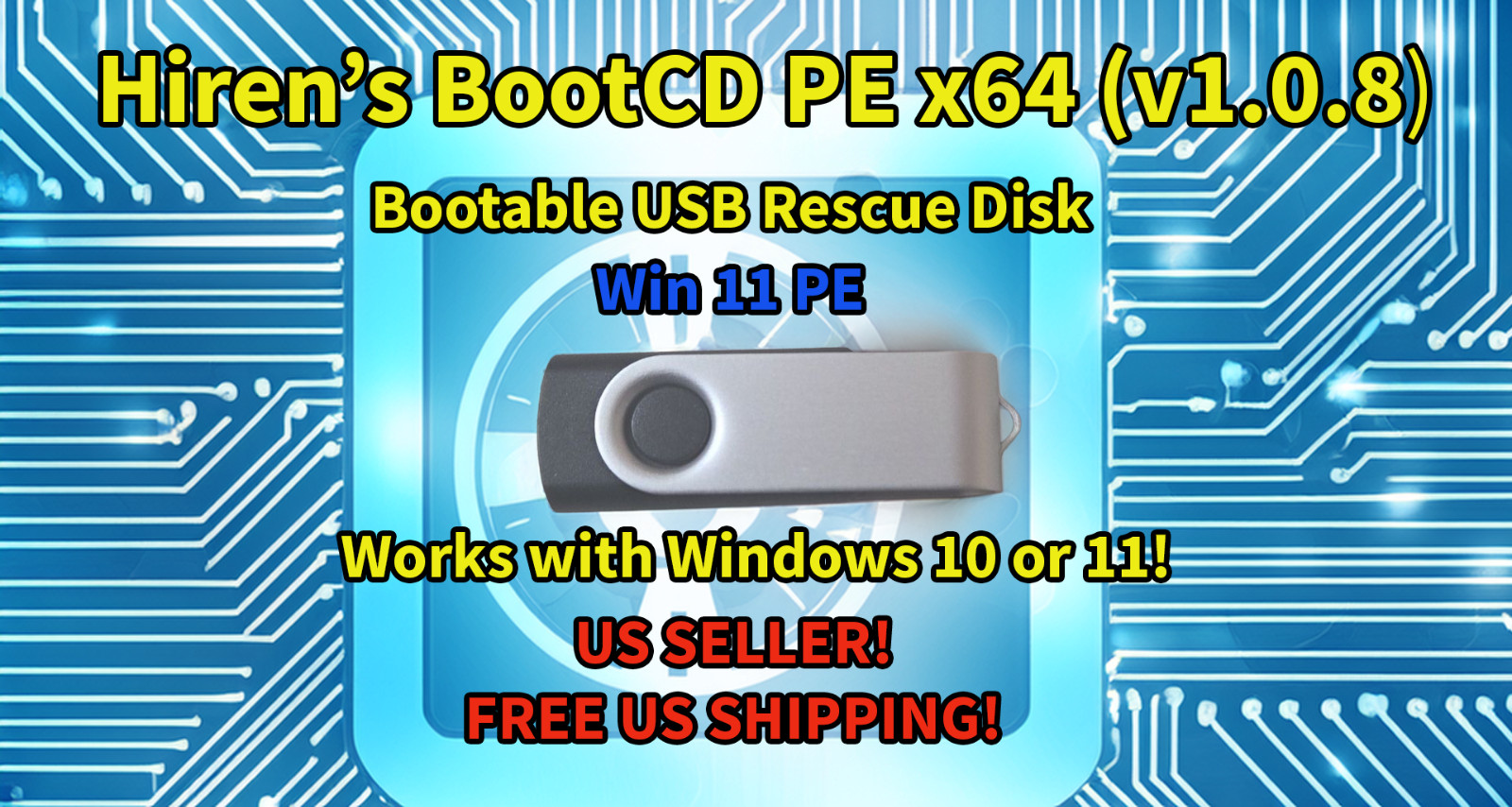 Hiren’s NEW Version Bootable USB PC Utilities Password Fix Disk Recovery & More