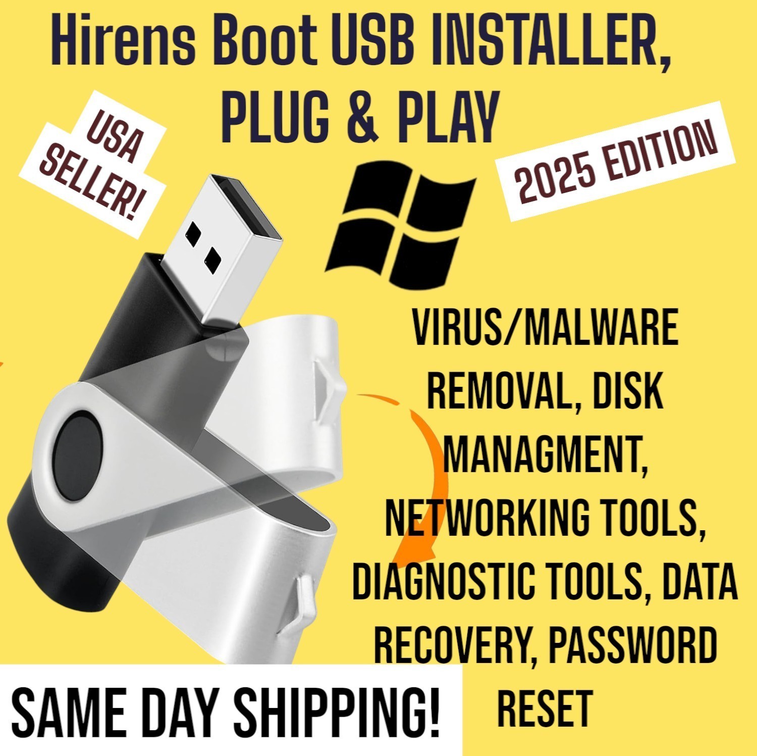 Hiren’s Boot USB Technician’s Edition 2026 Pro Tech tools Utility Suite