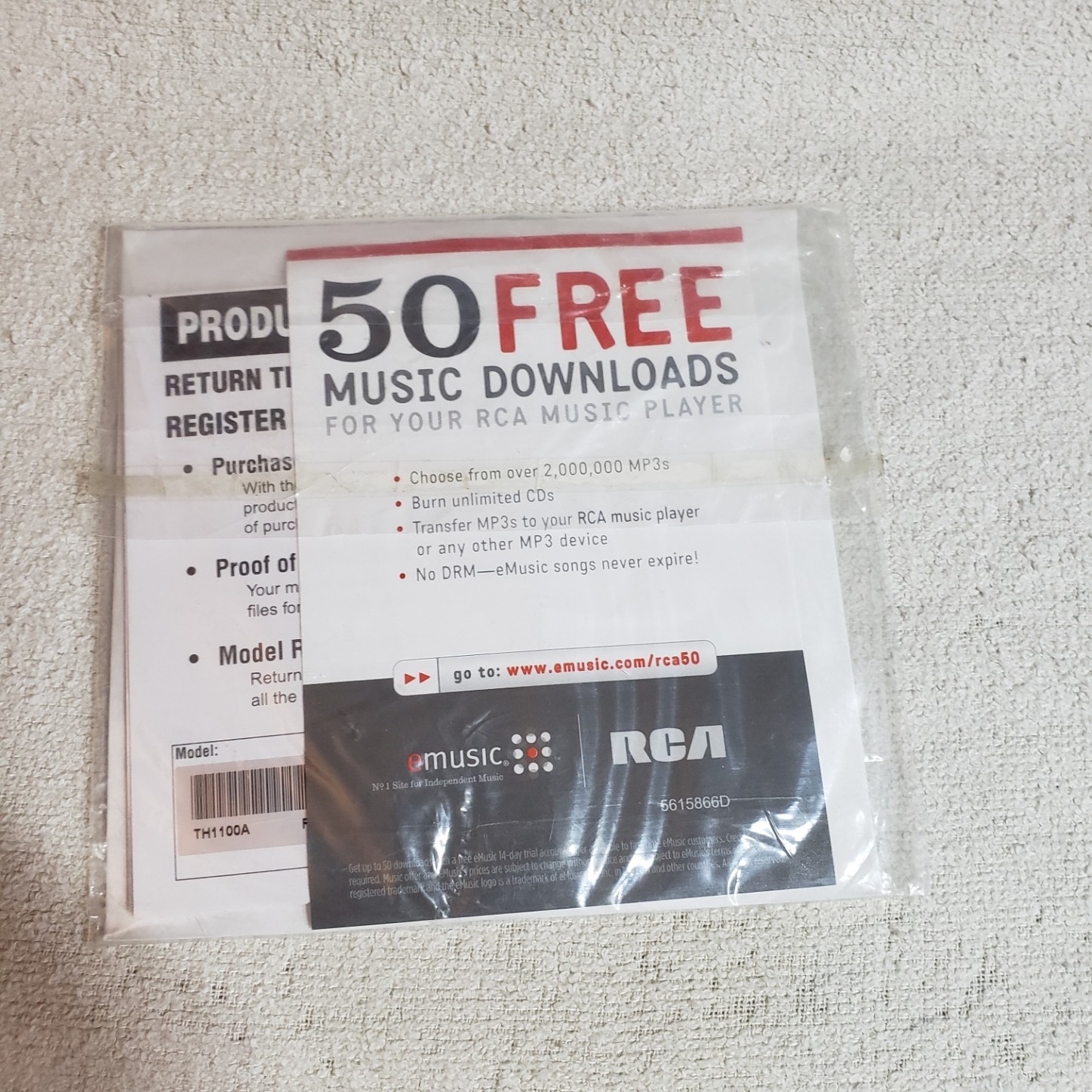RCA Music Management Software Jukebox, Windows 98SE/ME/2000 SP3/XP NEW SEALED!!!