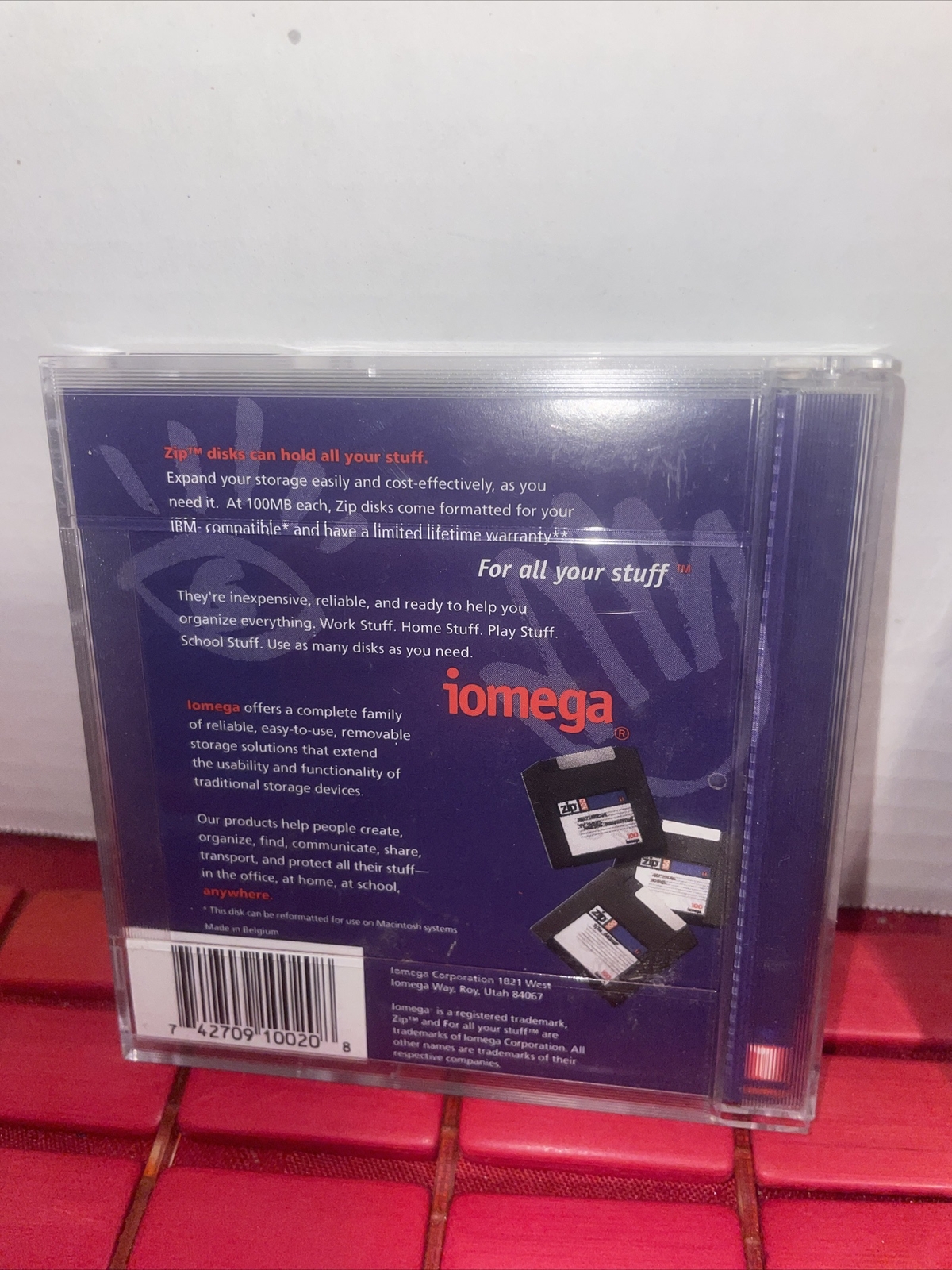 2-Iomega Zip 100MB Disk formatted for IBM-compatibles