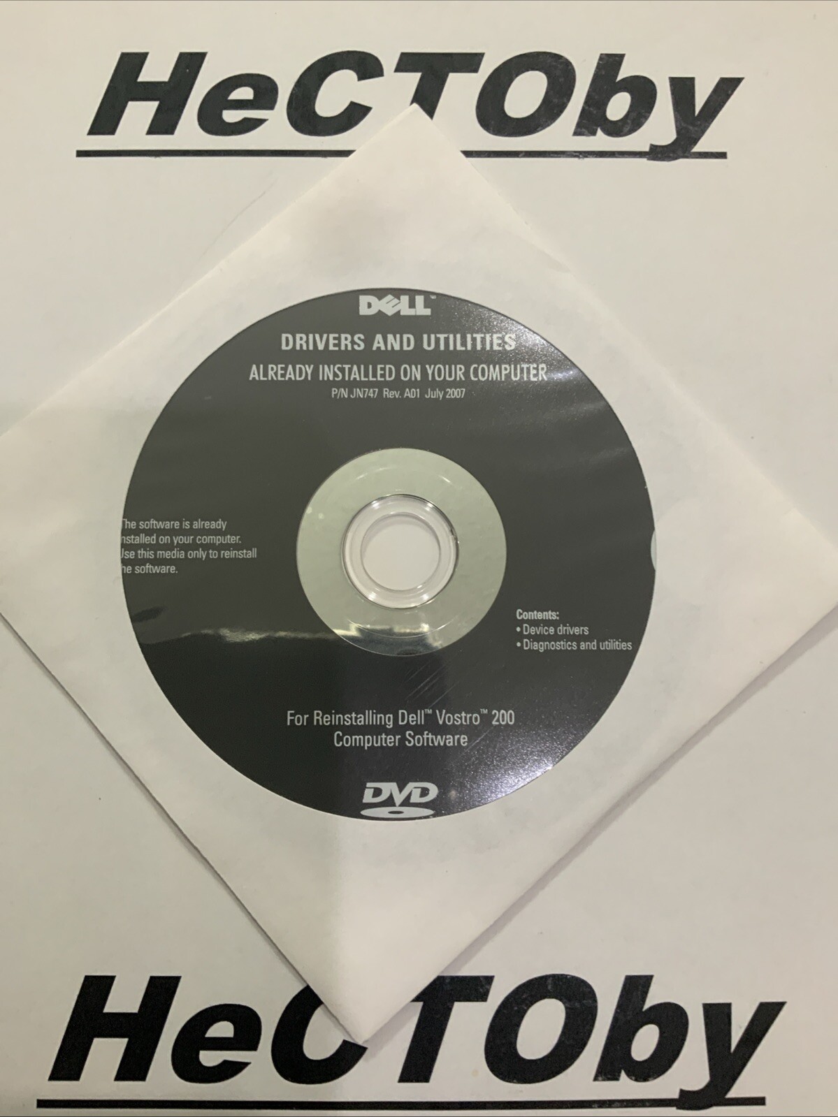 Dell 0YR450 Driver & Utility Reinstall DVD Disc for Vostro 200 NEW SEALED