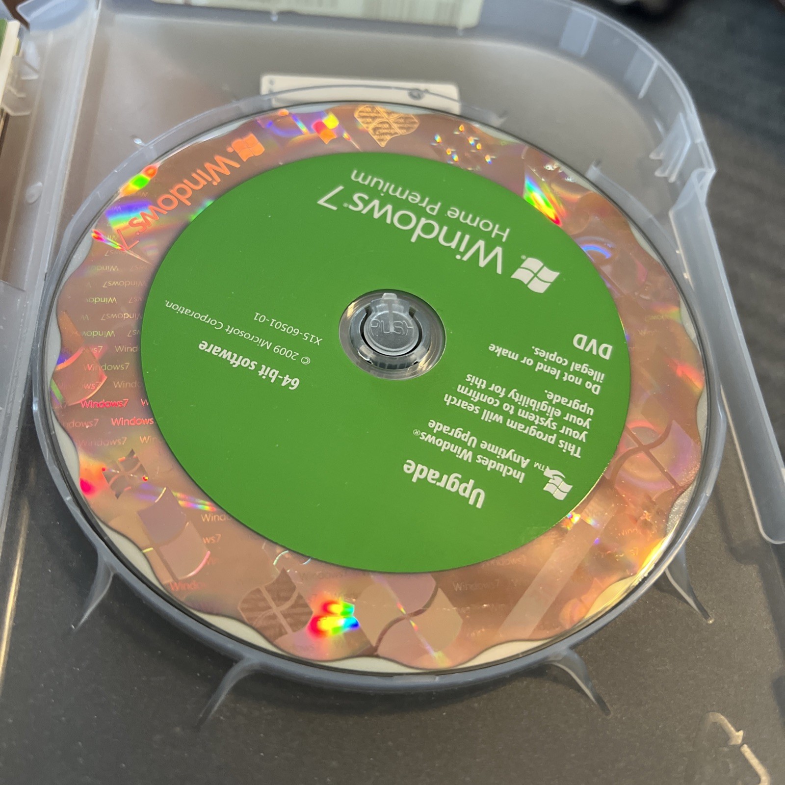 Microsoft Windows 7 Home Premium Upgrade 32 Bit & 64 Bit DVDs Complete w/ Key