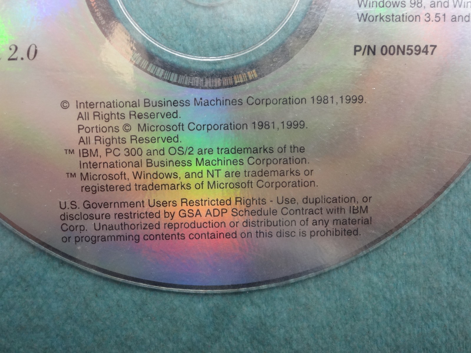 IBM Ready-to-Configure CD 330/6577 350/658 Software Selection CD PC 300GL 300PL