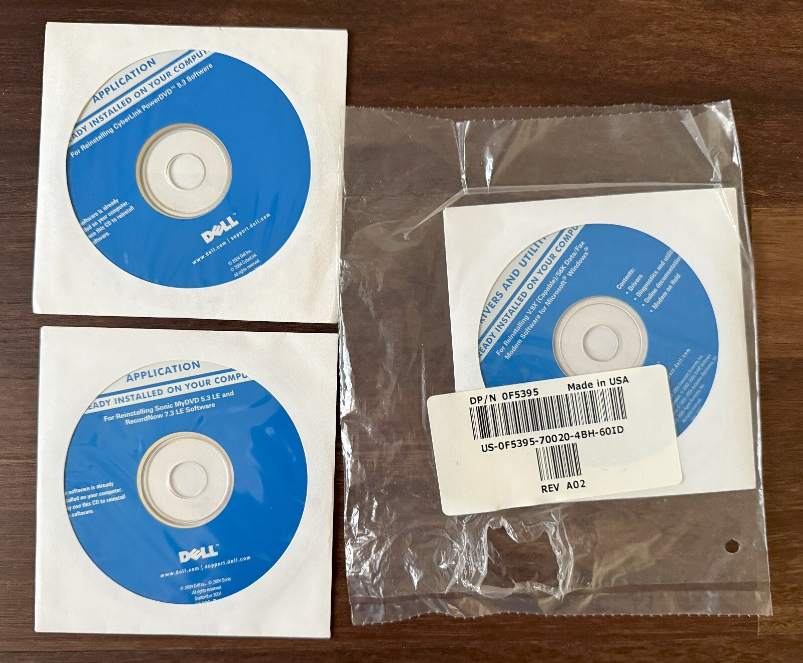 DELL Application CD Reinstalling Cyberlink PowerDVD Tools System Sonic RecordNow