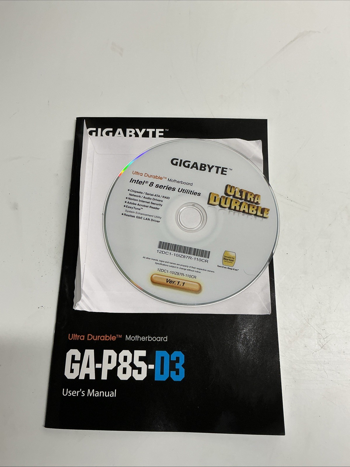 Gigabyte Ultra Durable Intel 8 Serie Motherboard Drivers Utilities CD-ROM AA-941