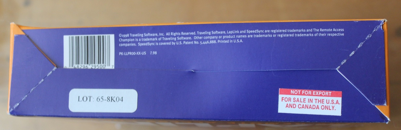 Vintage Professional LapLink For Remote Access For Windows 95/98/NT/3.1 – In Box