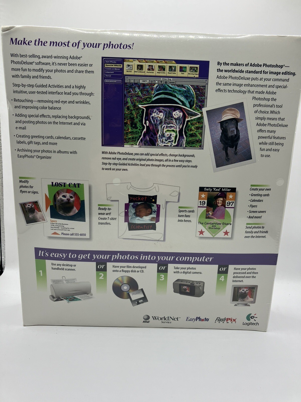 VTG Adobe Photo Deluxe 2.0 For Macintosh MAC OS New Sealed CD-ROM Photoshop Mint