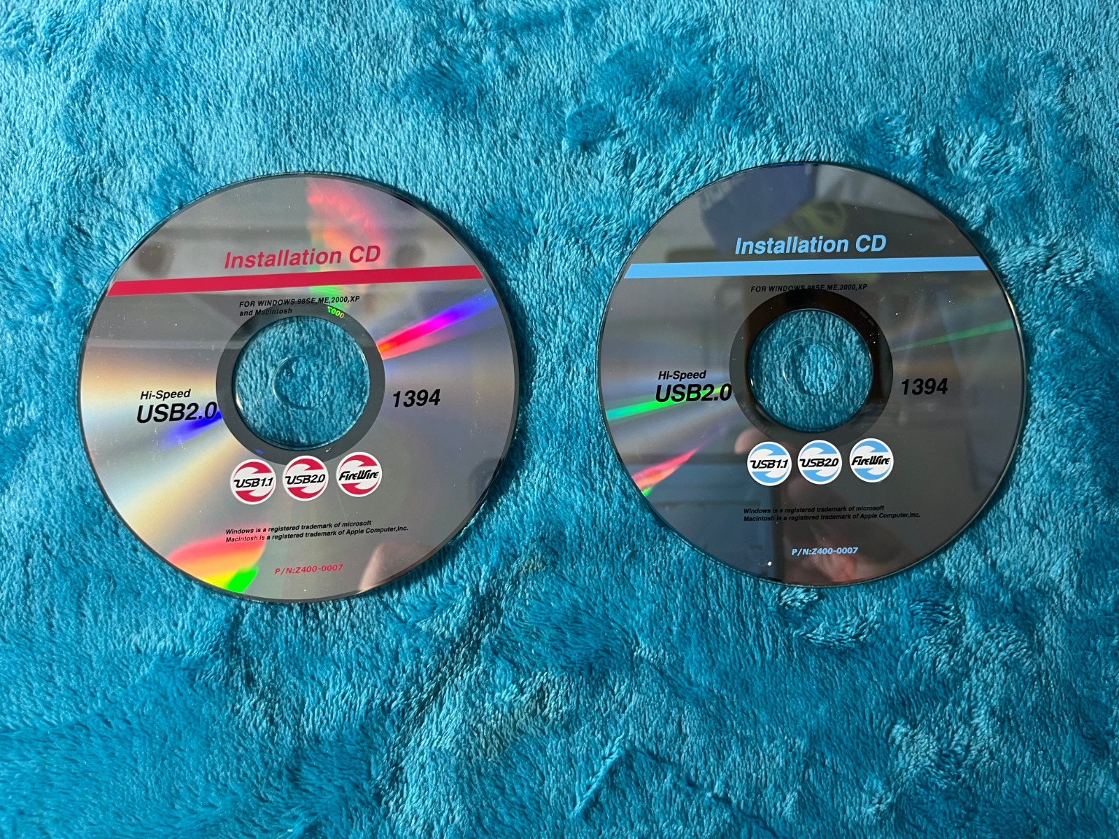 Hi-Speed USB 2.0 1394 Installation CD – USB 1.1, USB 2.0 and FireWire