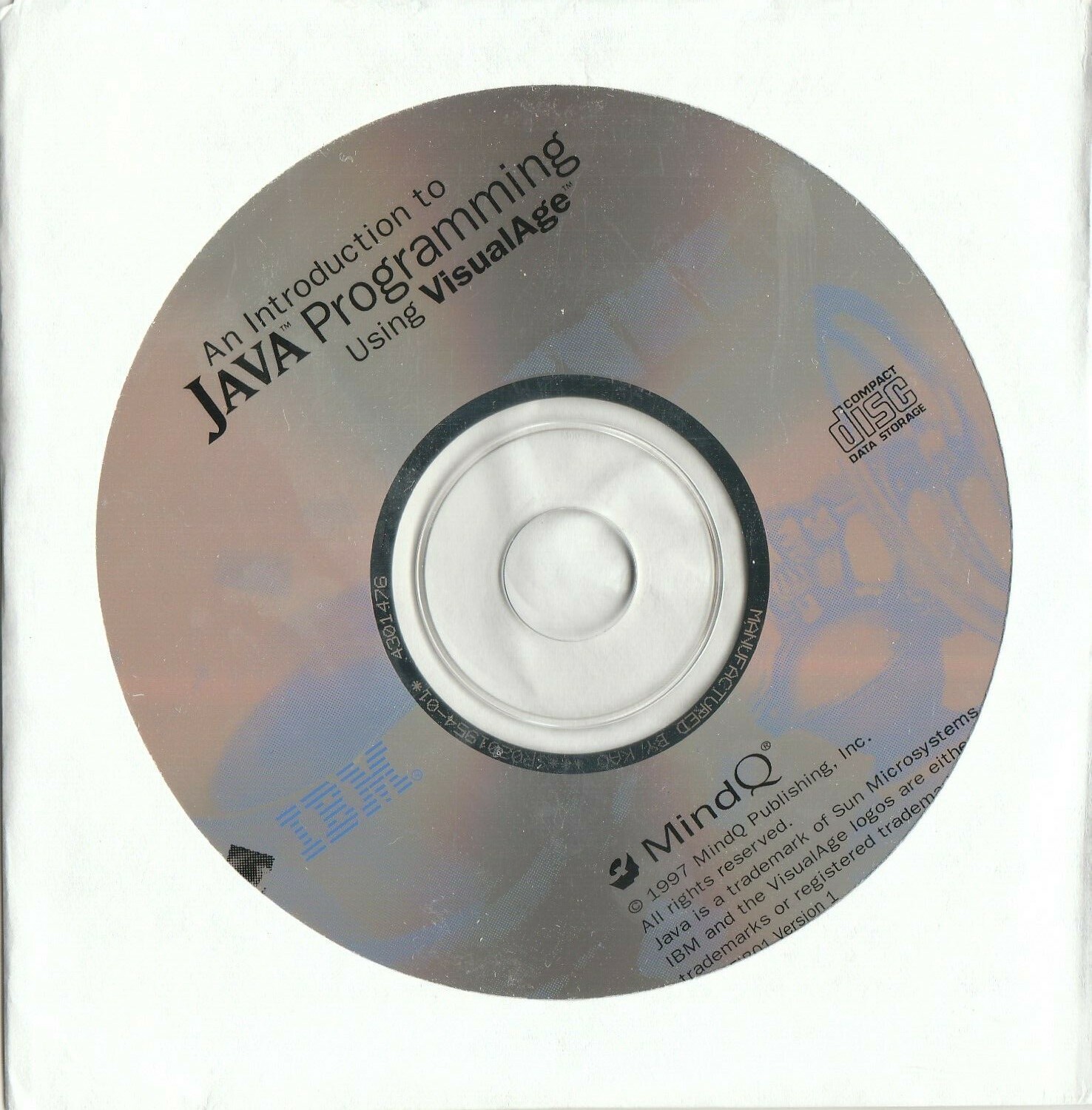 IBM An Introduction to JAVA Programming usin VisualAge by MindQ 1997 P/N 4301476