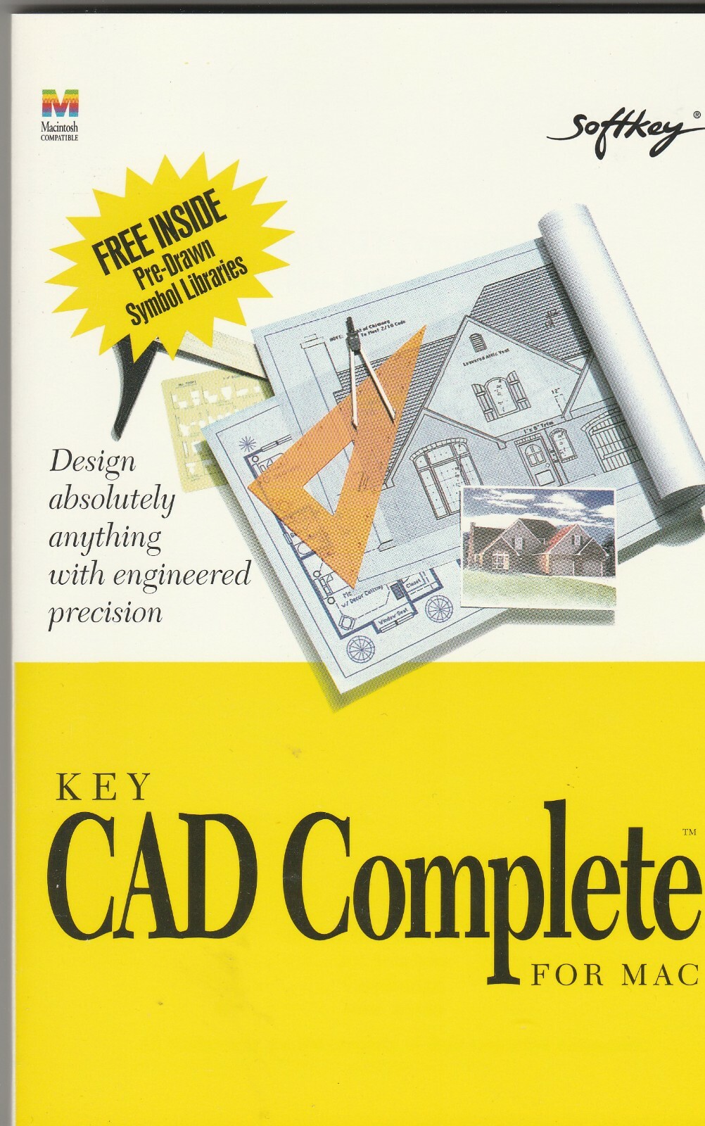 Key CAD Complete CD-Rom Software by Softkey for Windows 95 / 3.1 & MAC