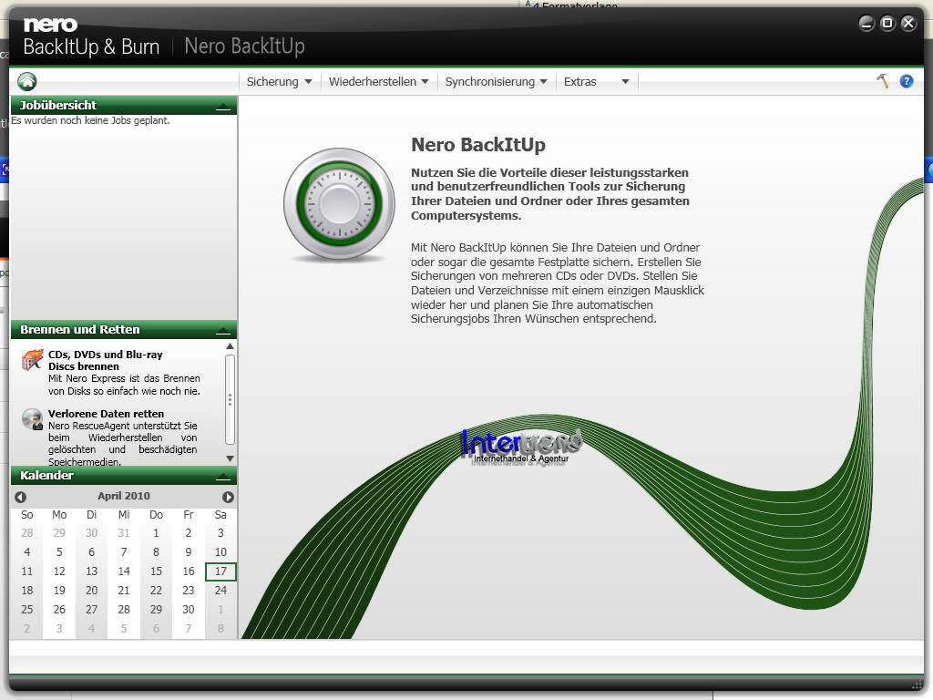 Nero 10 Multimedia Suite Full Version Box + CD 3-in1 BackItUp Burning Software + Original Packaging