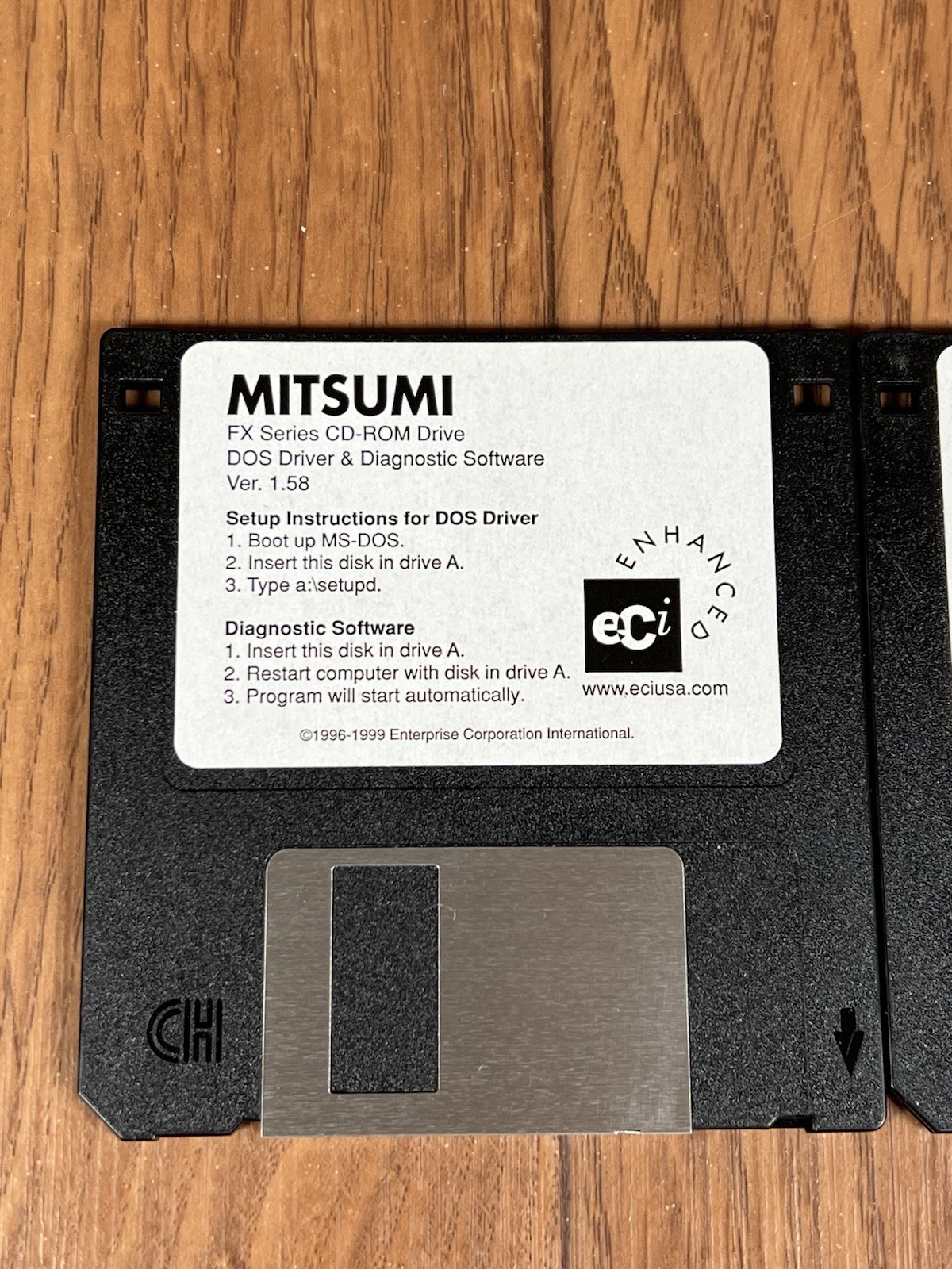 MITSUMI FX Series CD-ROM Drive DOS Driver & Diagnostic Software Ver. 1.58