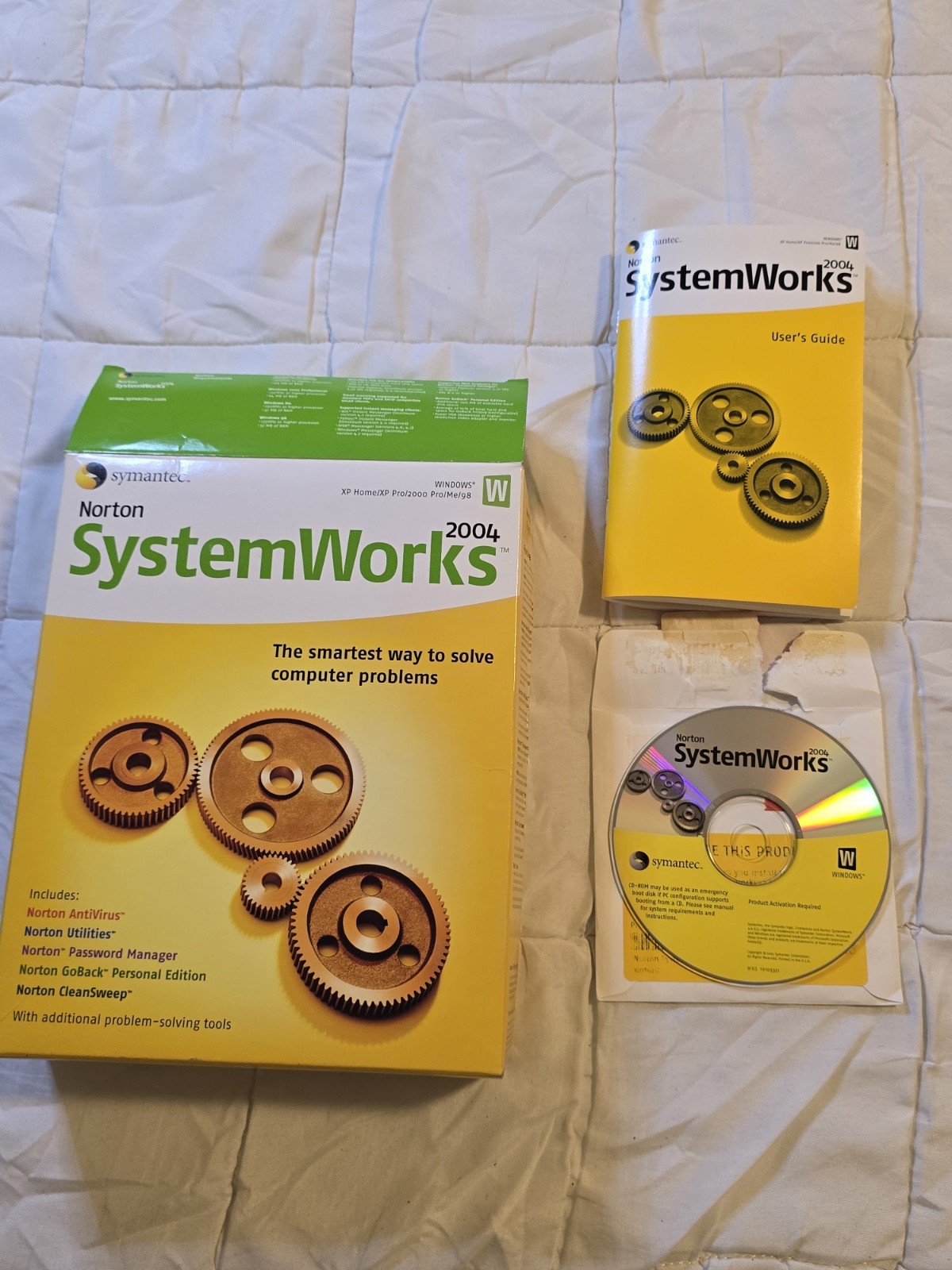Norton SystemWorks 2004 Vintage Software CD and Manual (New Sealed)