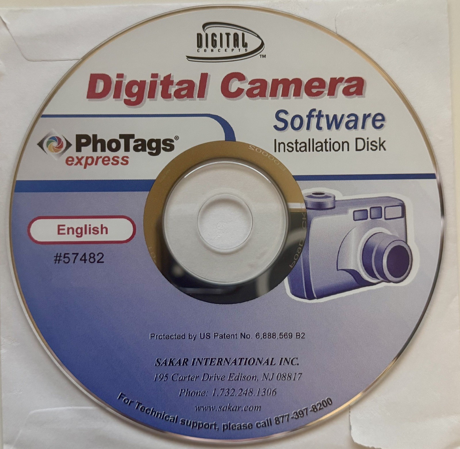 Digital Concepts Digital Camera Software Installation Disk – English – PhoTags