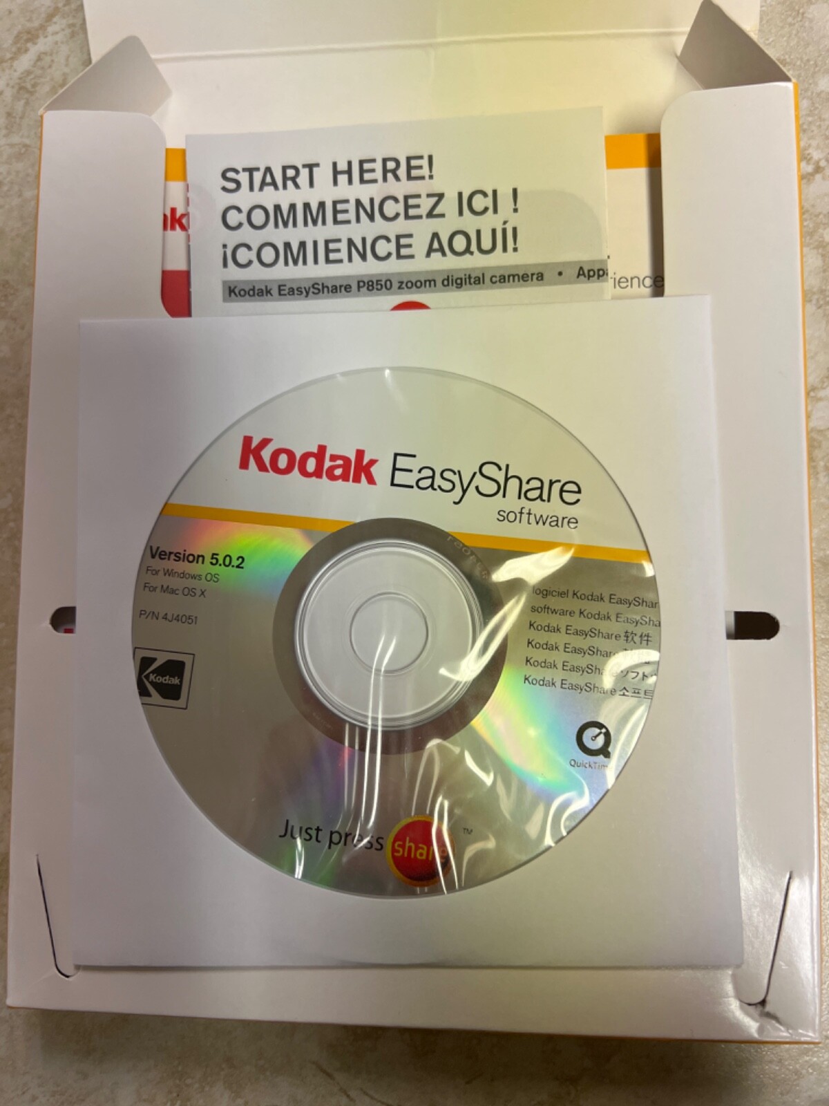 Kodak EasyShare Software Version 5.0.2 CD ONLY