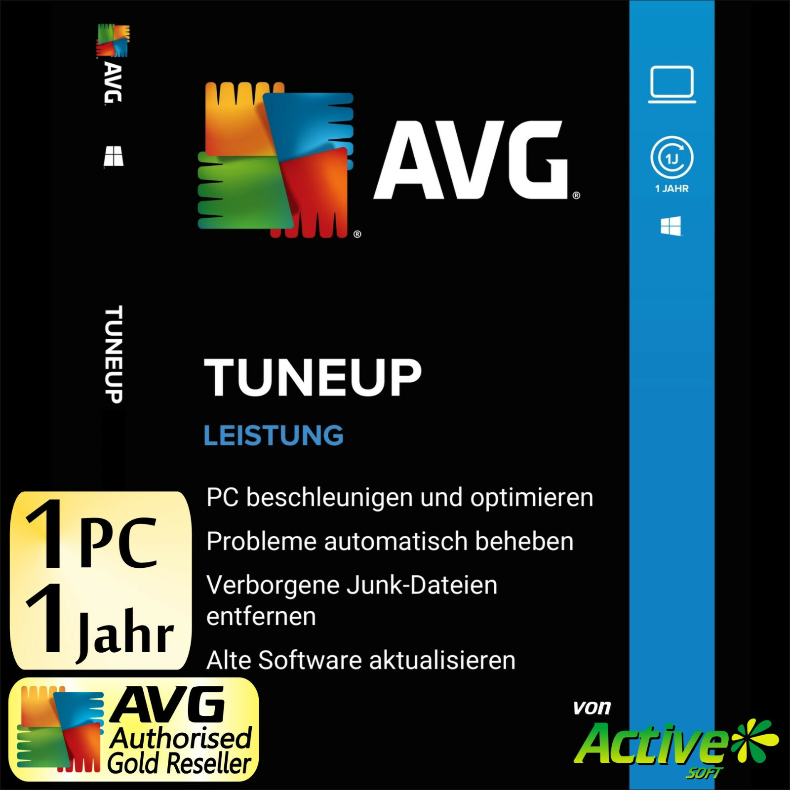 TuneUp Utilities 2023 1 PC Vollversion AVG PC TuneUp LEISTUNG UE Deutsch NEU