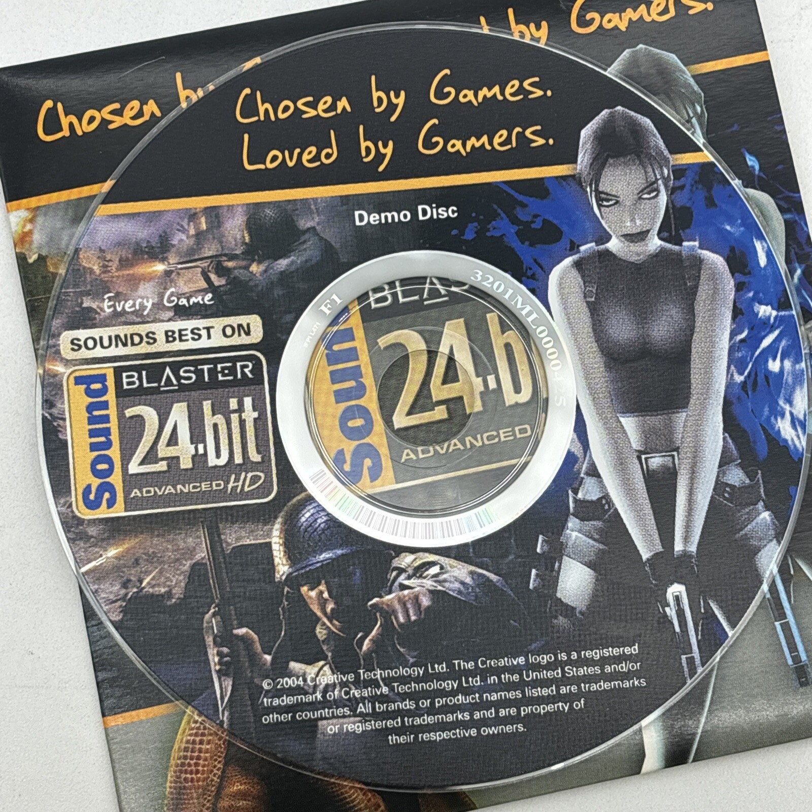Creative Sound Blaster Demo Disc CD 24-Bit Advanced HD Loved By Gamers
