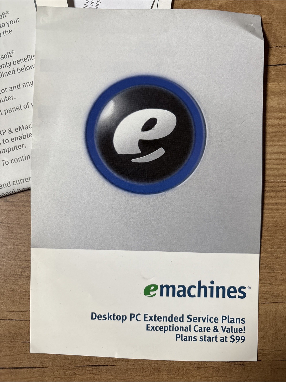 EMACHINES – T2885 PC RESTORE / BACKUP 3-DISC CD-ROM SET, SOFTWARE With Paperwork