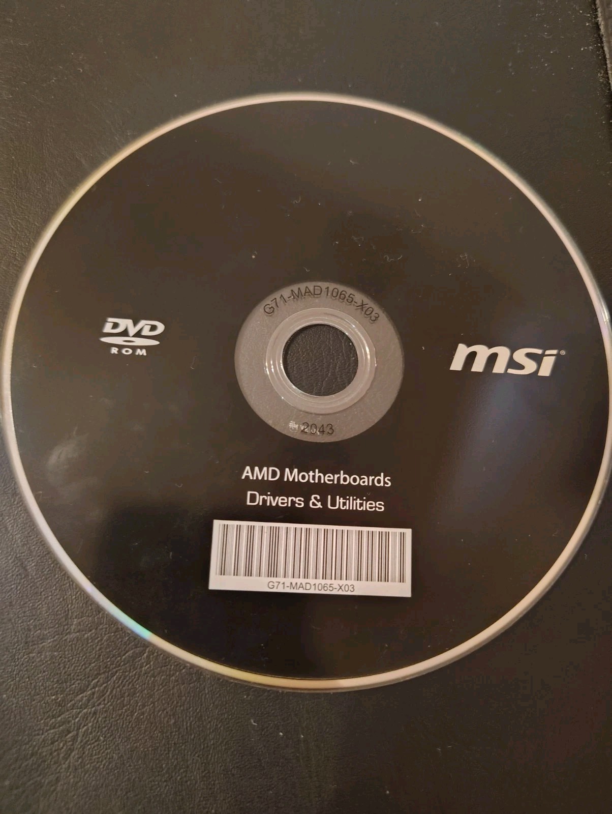MSI AMD Motherboard Drivers & Utilities Update Disc DVD-ROM G71-MAD1065-X03