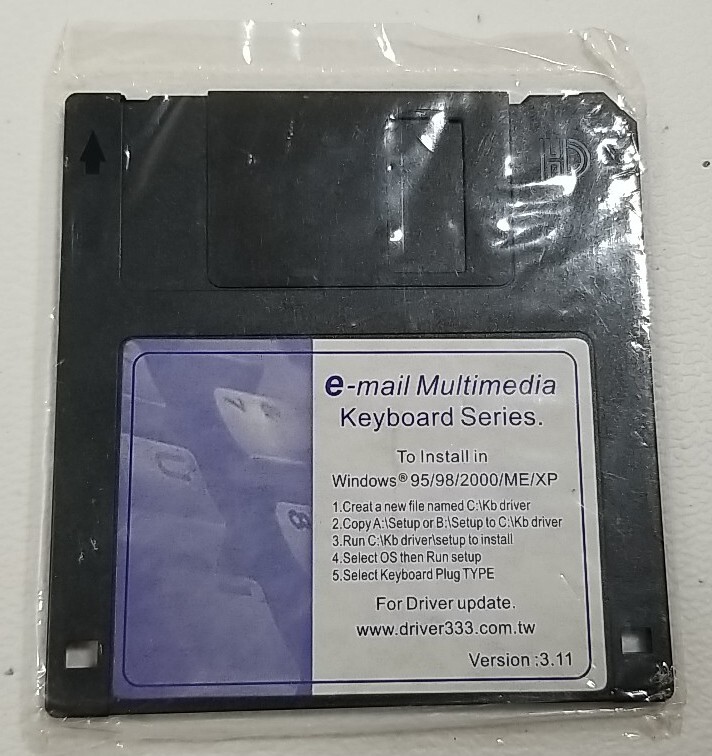 Small 3.5″ Floppy Disc E-mail Multimedia Keyboard Series Driver Install Windows