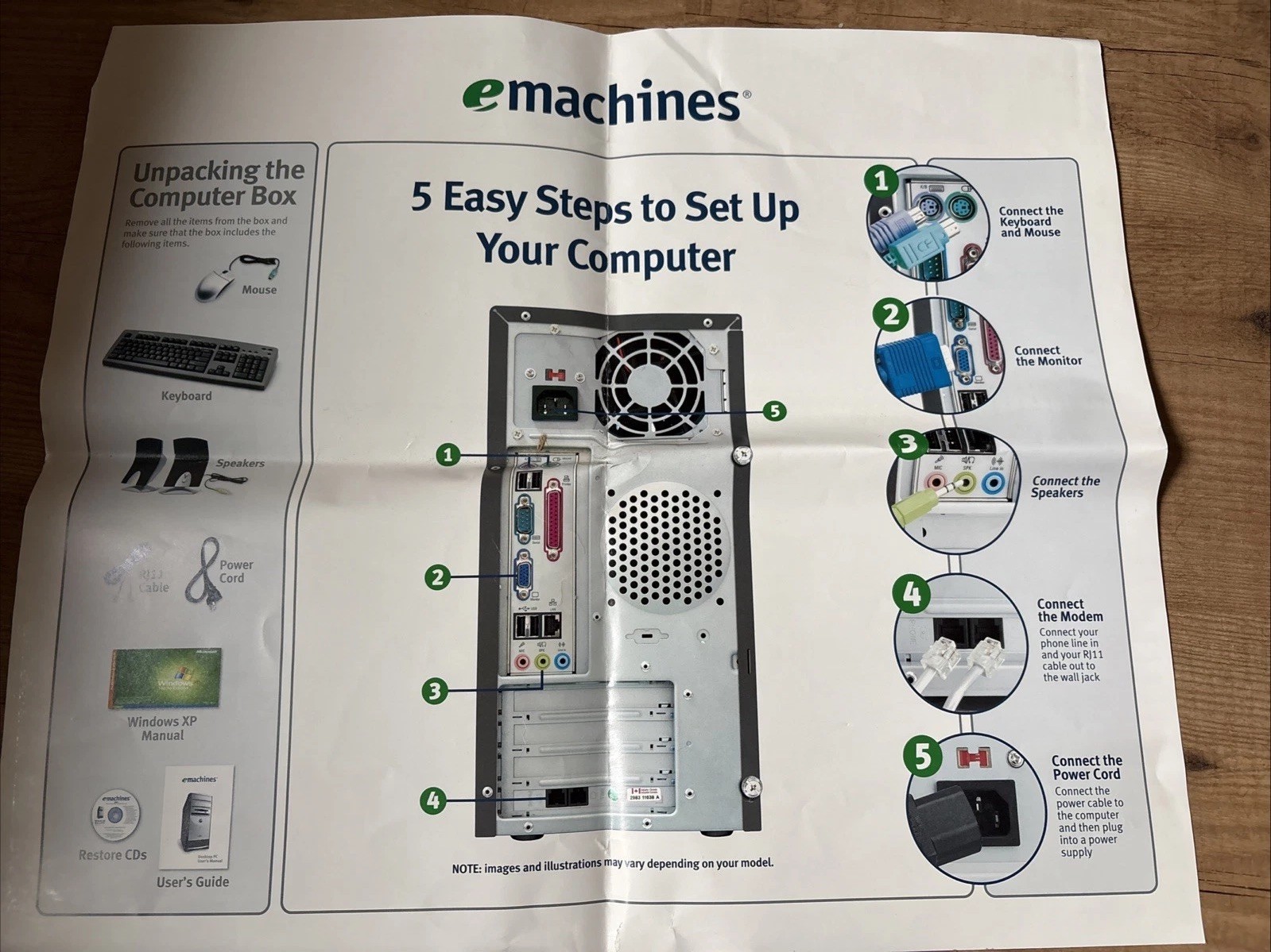 EMACHINES – T2885 PC RESTORE / BACKUP 3-DISC CD-ROM SET, SOFTWARE With Paperwork