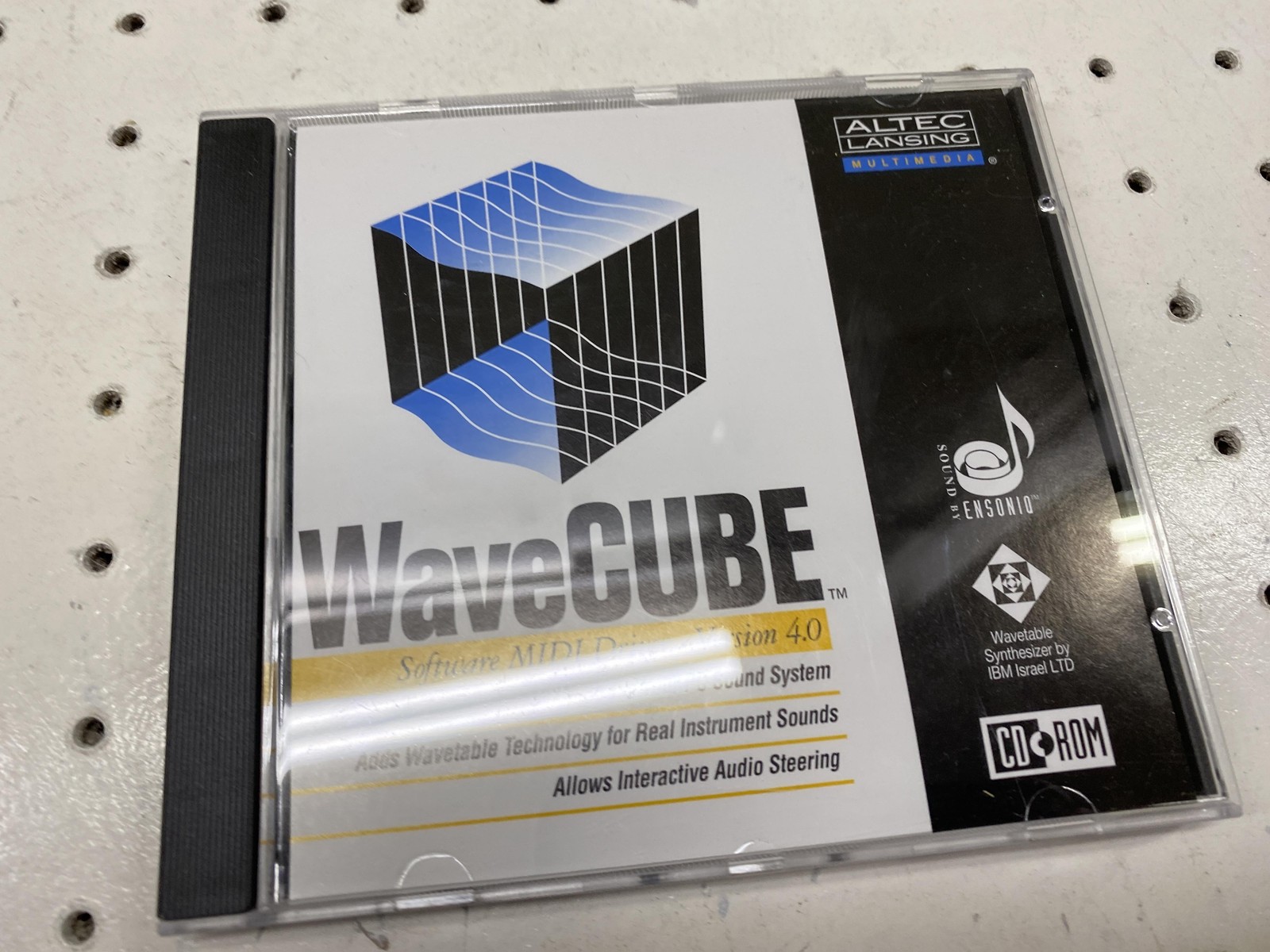 Vintage 1996 Altec Lansing WaveCUBE MIDI Driver 4.0 Software CD-ROM Windows 95