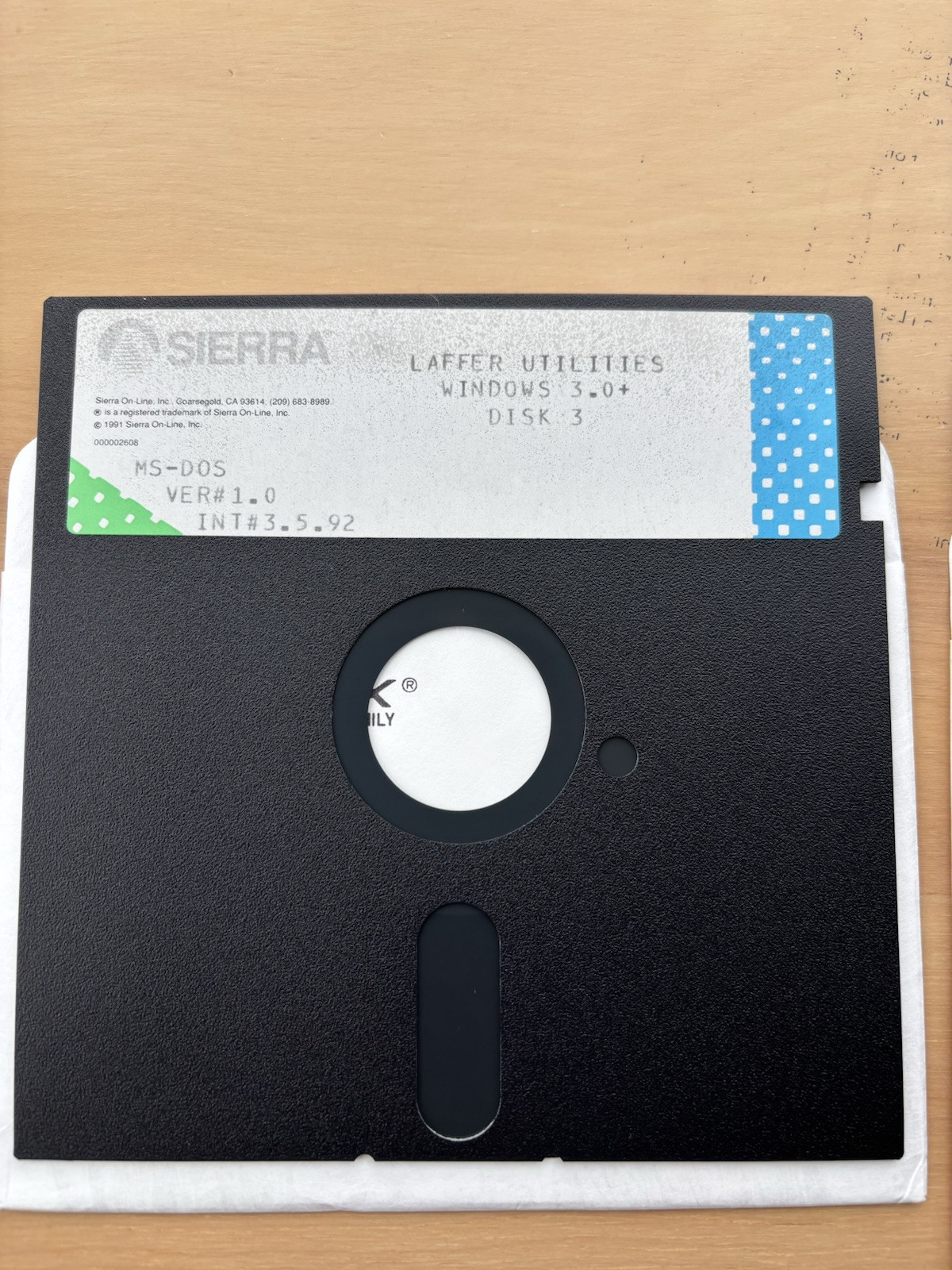 Sierra/Dynamix’s Laffer Utilities ~ 4 disk set ~ 5 1/4 floppy disks ~ 1981