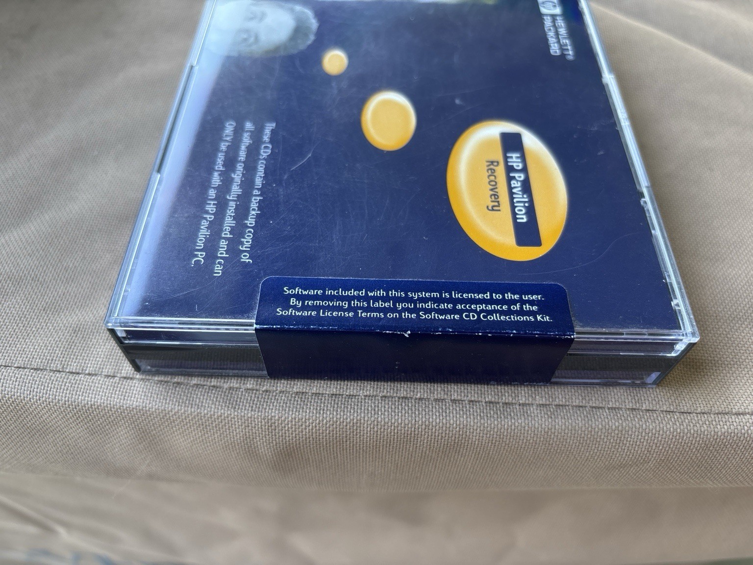 Sealed HP Pavilion Recovery CD Software Set 2000 Vintage Hewlett Packard OEM