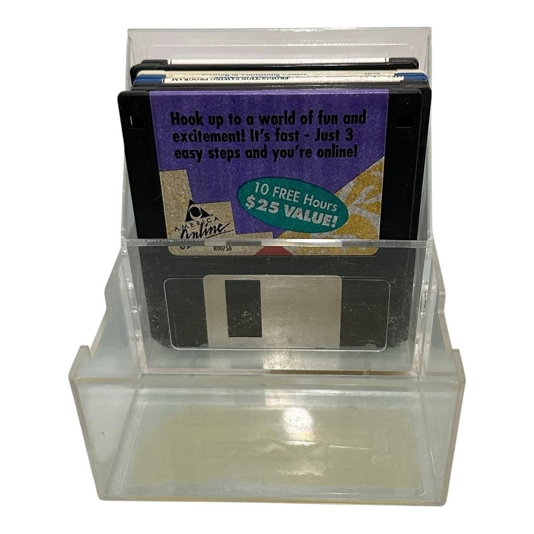Vintage Mixed Utility Software 3.5 Floppy Disk Lot DOS Win95 Win98 English