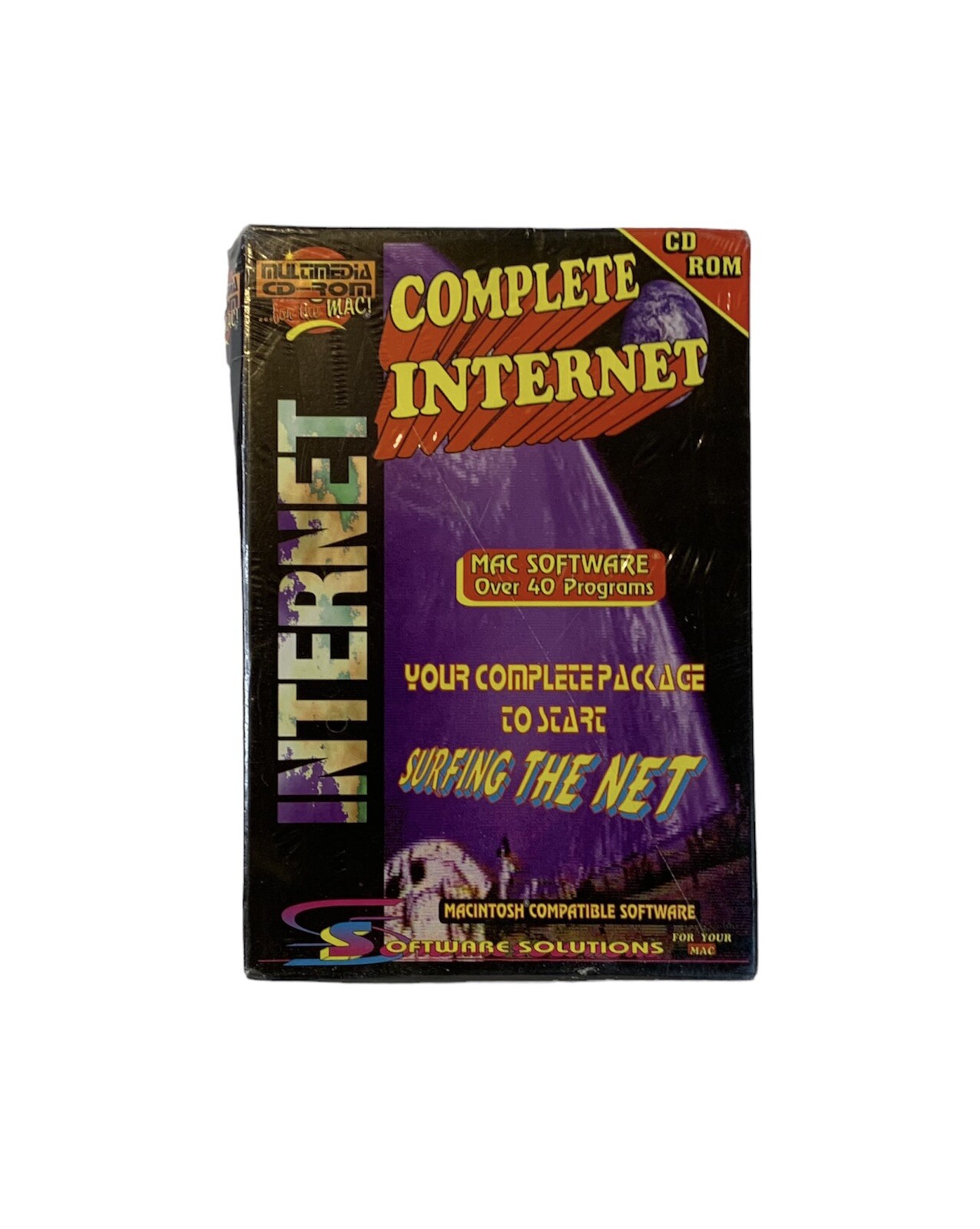 Complete Internet CD Rom by Software Solutions for Mac Sealed VTG