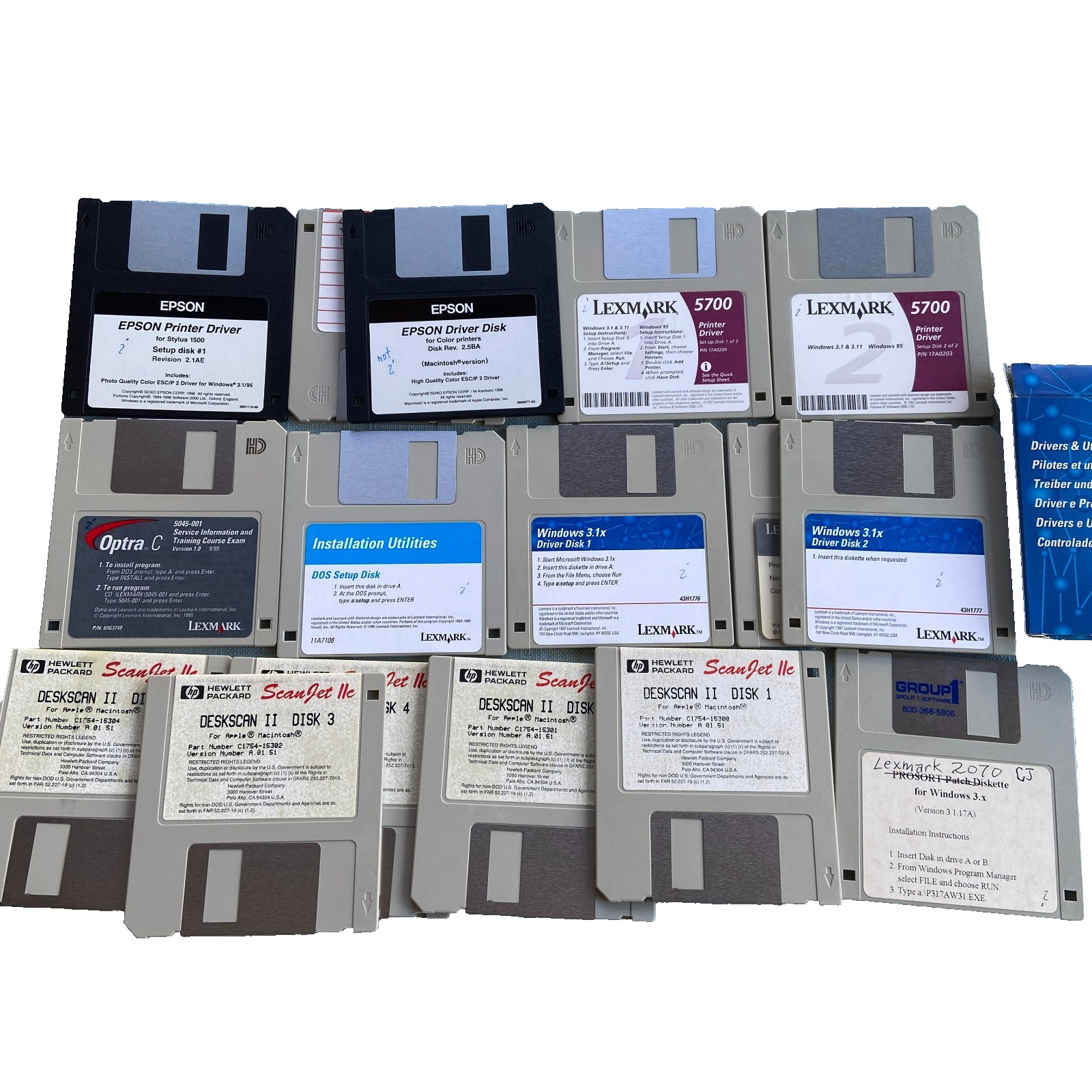 Computer Software Drivers Printer Epson Lexmark HP ScanJet IIe 5700 Stylus 1500