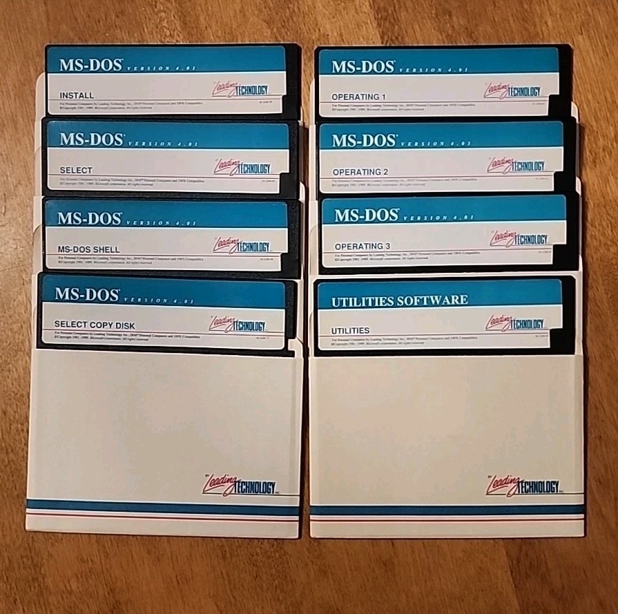 MS DOS Version 4.01 / Utilities Software for Leading Technology