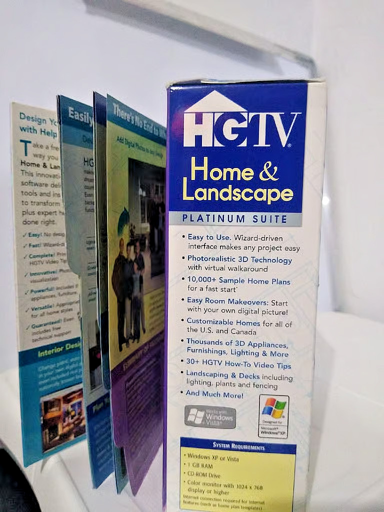 HGTV Home & Landscape Platinum Suite Design, Version 4, PC – XP Vista, 7, 8