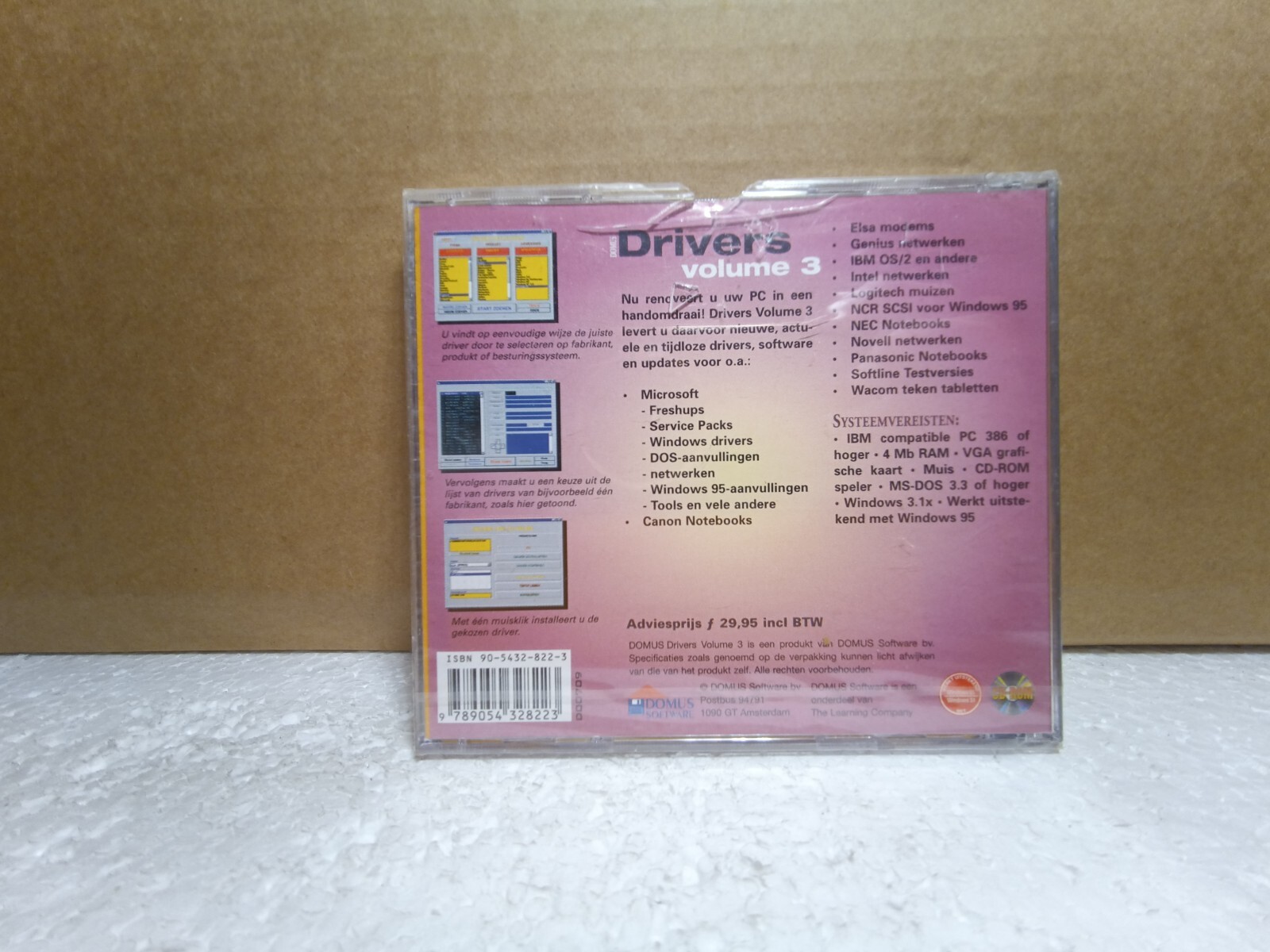Domus Drivers Volume 3 CD-ROM 1998 Vintage PC Network Mouse Driver Software NEW