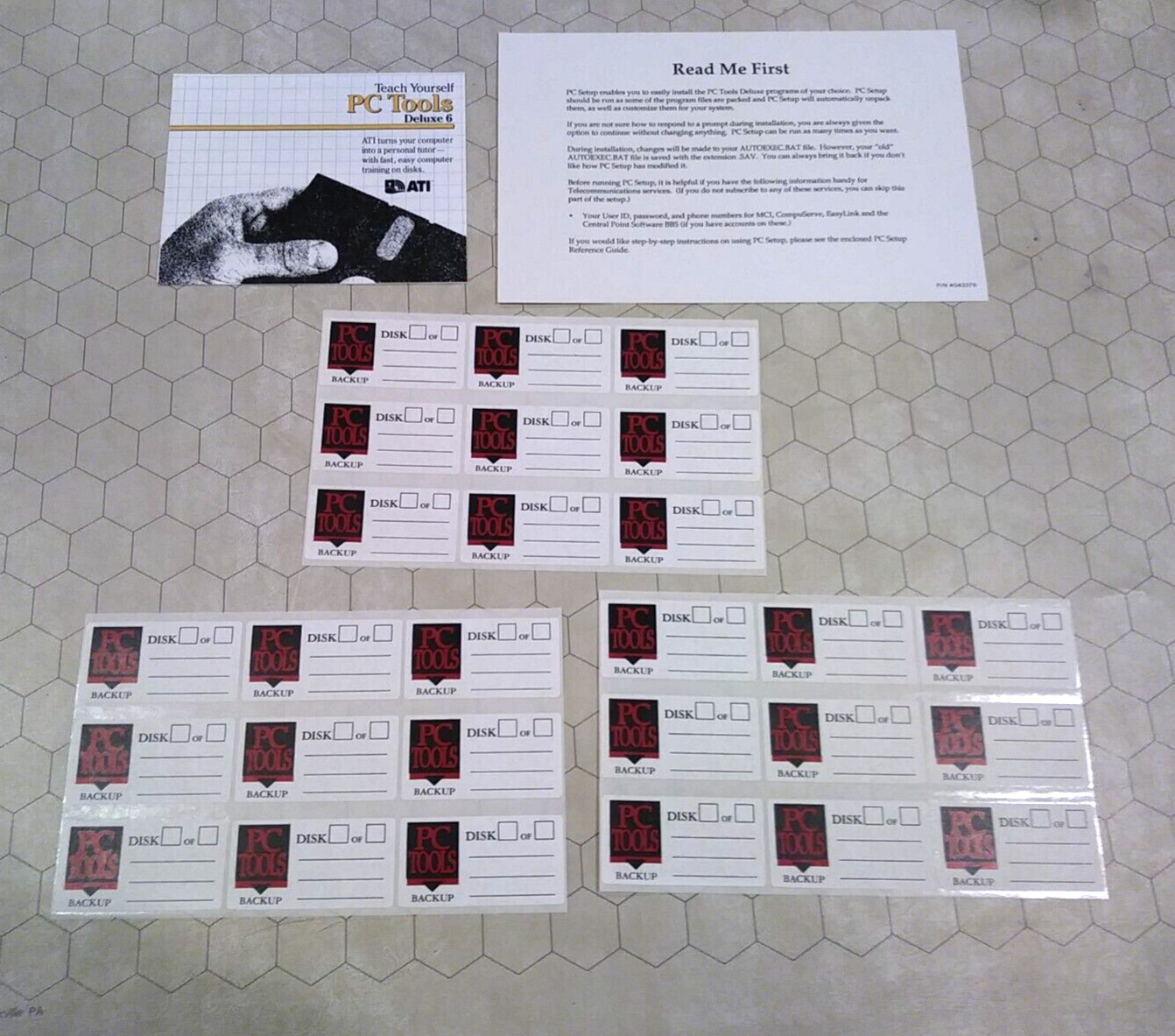 Central Point PC Tools Deluxe Version 6, DOS, 3.5″ and 5.25″ floppy disks, 1990