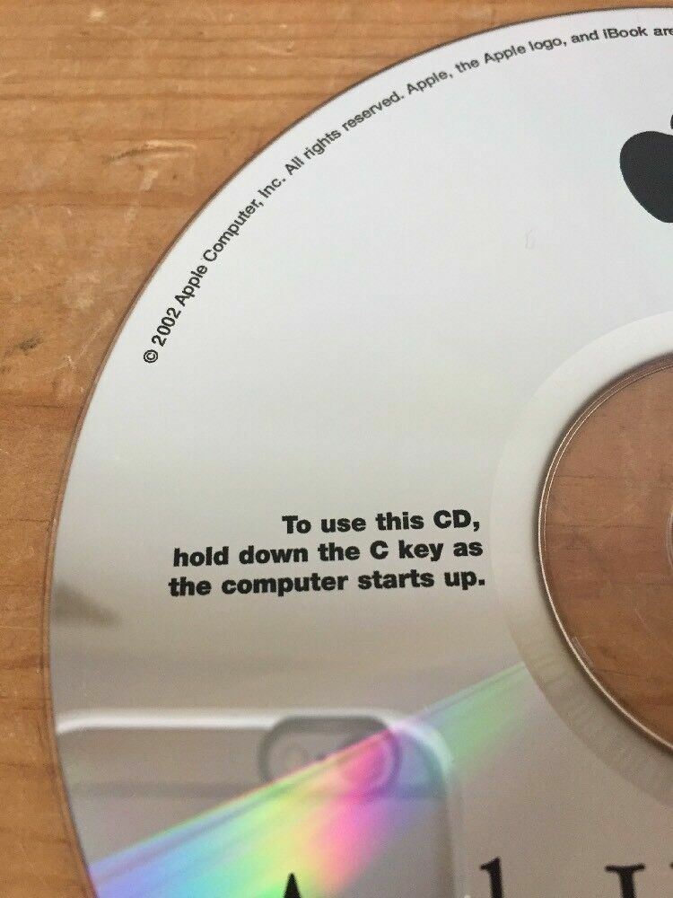 Mac Macintosh iBook Hardware Test 1.2.3 Software System Diagnostic CD-ROM Disc